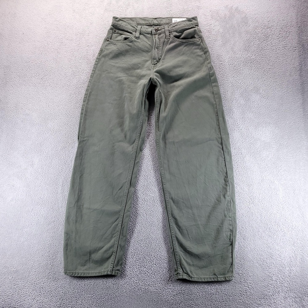 GAP Wide Leg Pants in Olive Green